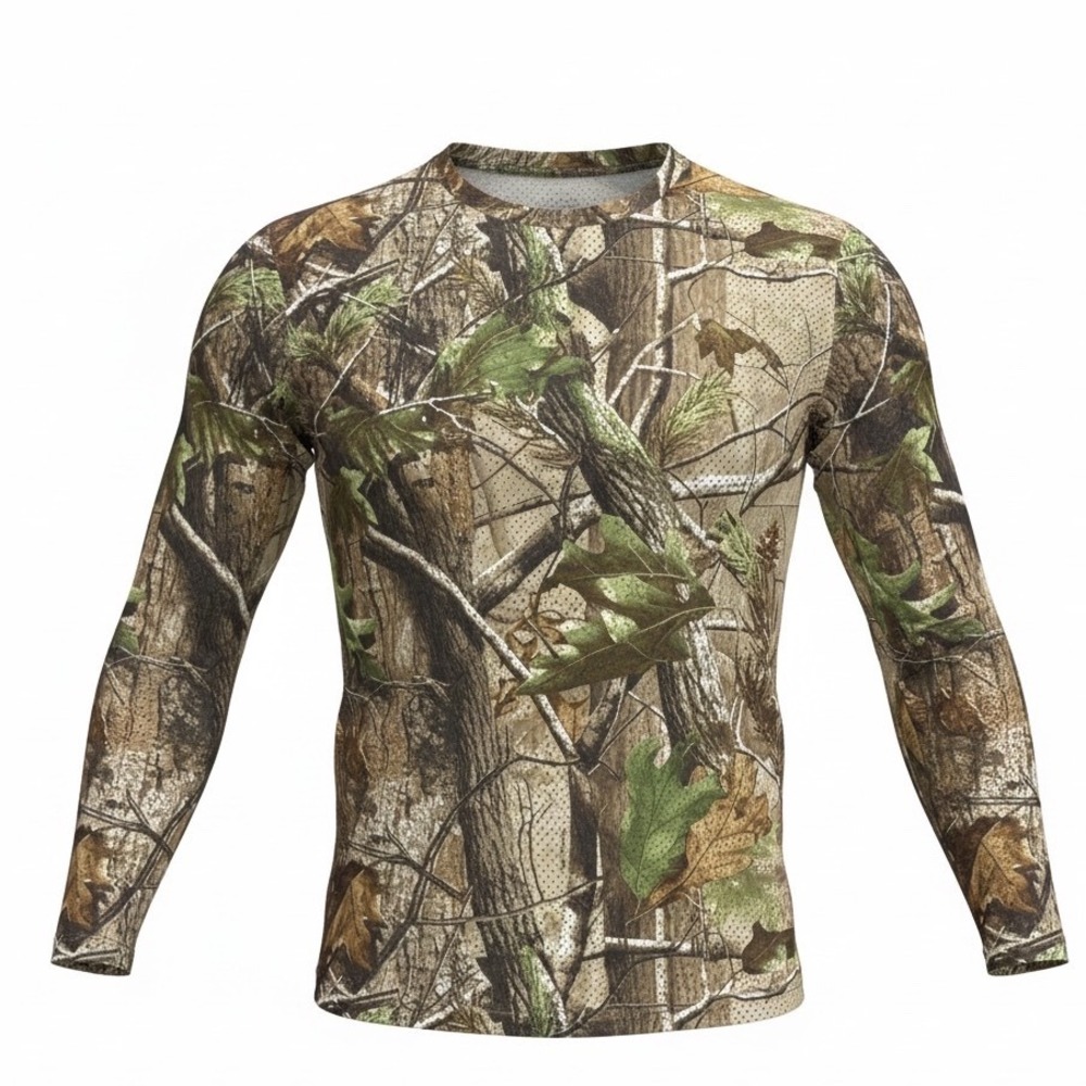 Field & Stream‎ Mens Camo Mesh Long Sleeve Performance Hunting Shirt Large